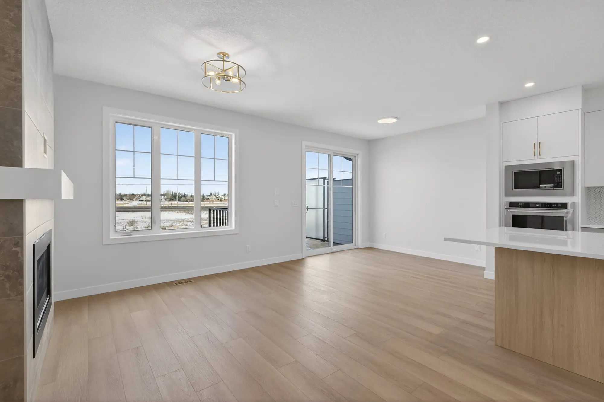 Great room to kitchen