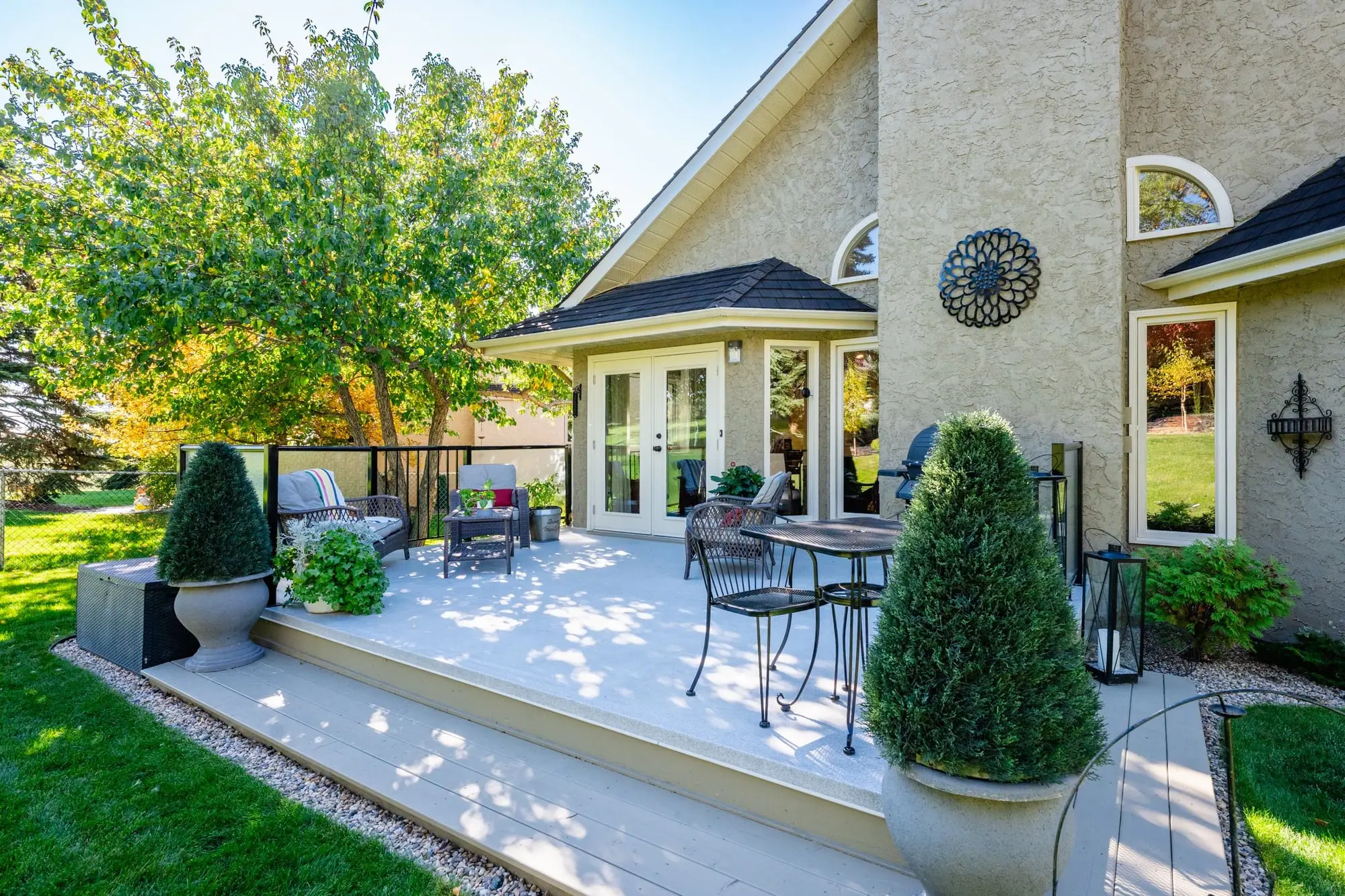 Rear patio