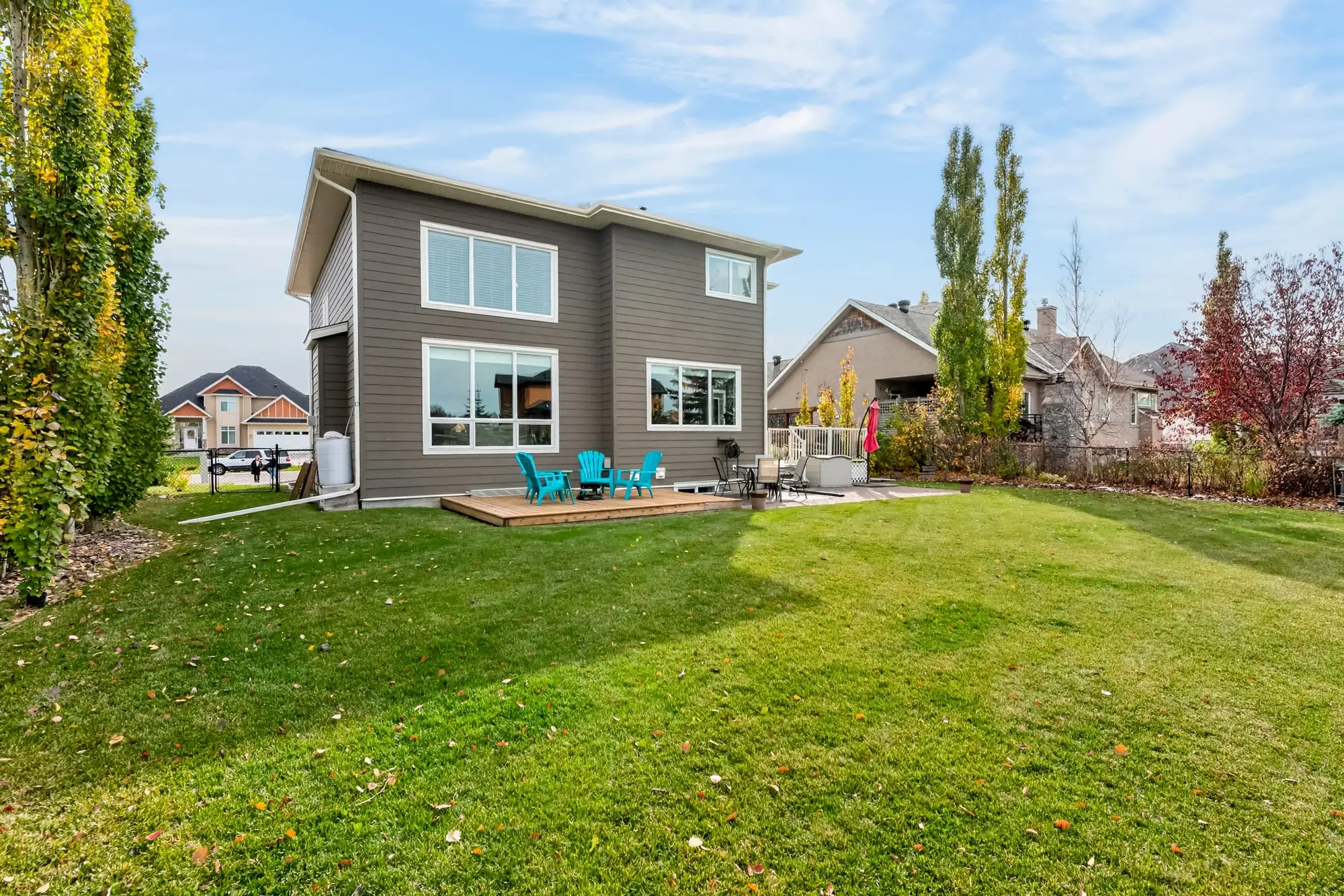 Backyard, deck and patio