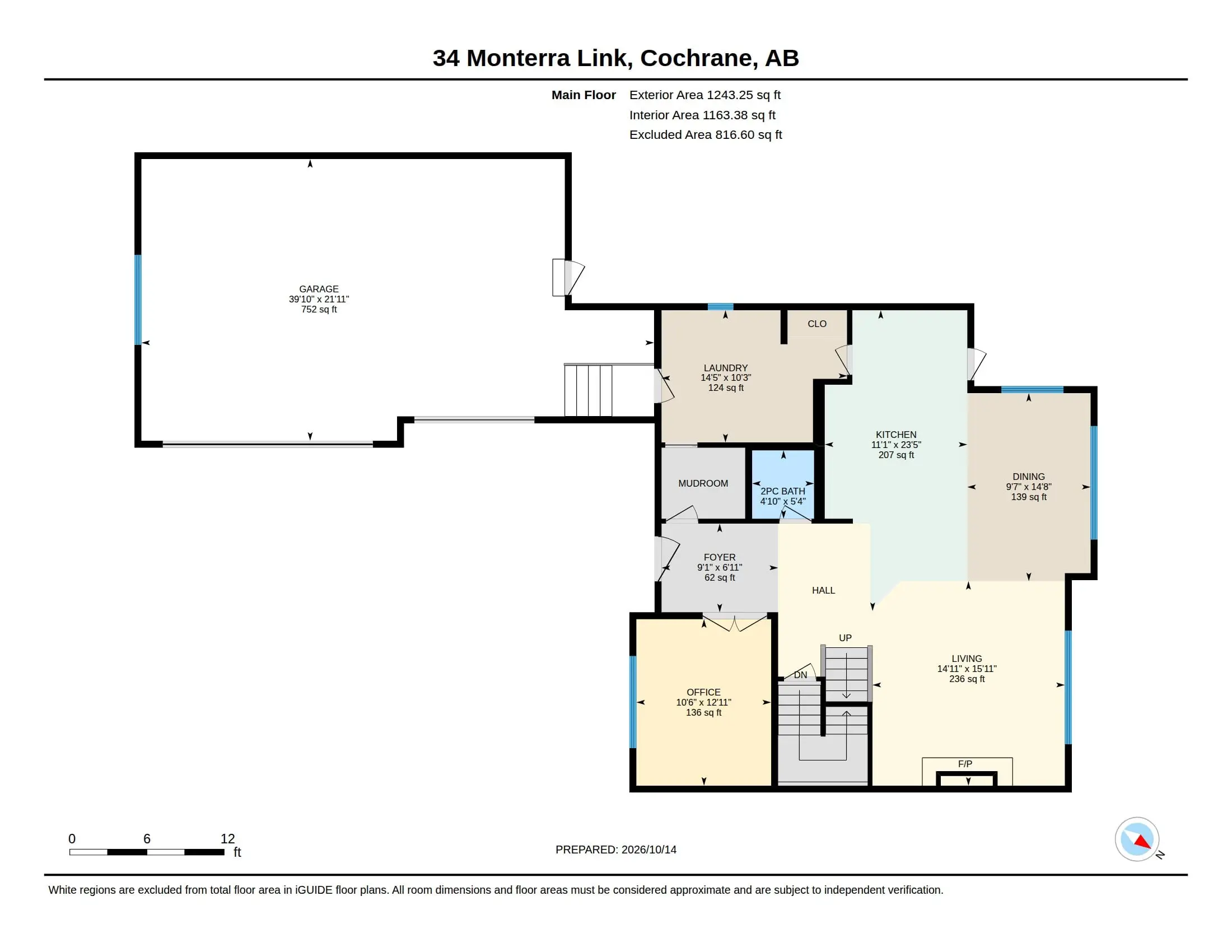Main floor floor plan