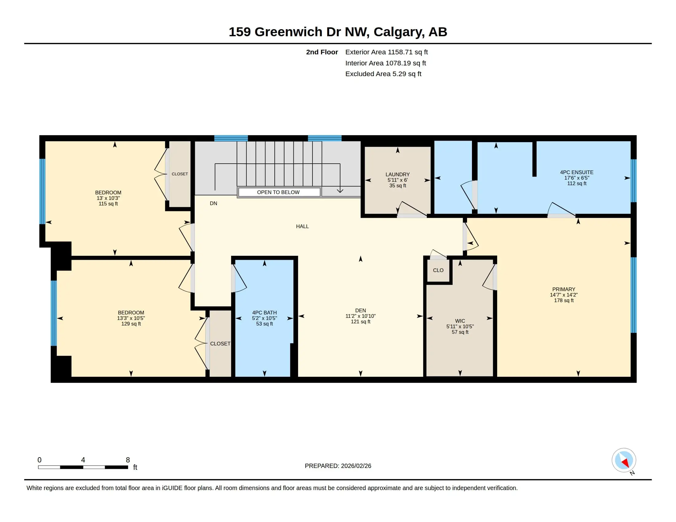 Second floor floor plan